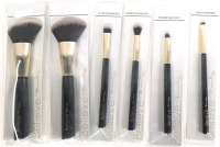 6 New BELIEVE Beauty Makeup Brushes: 2&times; Powder Brush, 1&times; All Over, 1&times; Blending, 1&times; Smudge, 1&times; Angled Eyeshadow/Liner Brushes