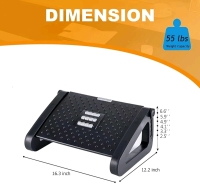 New In Box Adjustable Under Desk Footrest