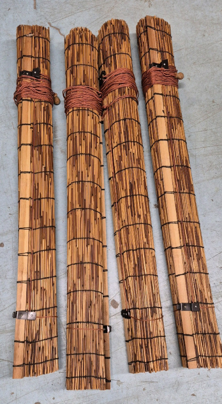 4 Reed Blinds 38" Wide & 71" Long