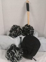 6 packs New | Loofah Sponge and Exfoliation Mitt Kits | Each Comes w/ 2 Loofas, 1 Back Loofa and 1 Exfoliation Mitt