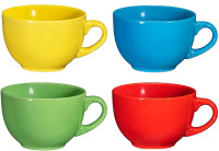 4 New in Box | Bruntmor 24oz Jumbo mugs in Red, Yellow, Blue & Green