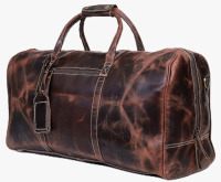 New | Cuero 24" Buffalo Leather Duffel Bag w/ Removable Strap and Nametag | *Retails $260*