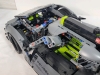 LEGO Technic PEUGEOT 9X8 24H Le Mans Hybrid Hypercar Build Set , # 42156 . Assembled , 1775 pcs. Appears Complete . Some dust from display . Measures 20"&times;9" - 8