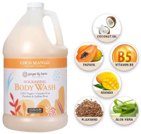 New | 1Gal Ginger Lily Farms Coconut Mango Nourishing Body Wash