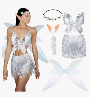 New | 6pc One Size Fits Most Women's Fairy Costume