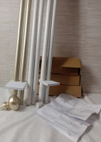 3 New | Decopolitan Drapery Rods all Extend 72" to 144"