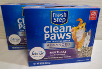 2 New Boxes Fresh Step Kitty Litter with Febreze - Each box is 18.5 lbs.