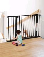 New COMOMY 29.5-43.3" Safety Baby Gate Extra Wide, Auto Close Dog Gate Retails Over $60 USD