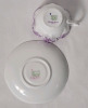Vintage Shelley " Dainty Mauve Demitasse " Cup and Saucer 051/M . Both Ring True - 4