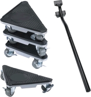 New - Nellyke Furniture Dolly 3-Wheels Heavy Duty, Easy Lift Furniture Movers w/Wheels for Heavy Furniture . 4 Pack, 880LBs Load Capacity