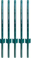 New - 5-Pack 3ft. Fence Posts , Sturdy Duty Metal Fence Post .