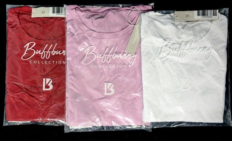 3 New Size SM Women's BUFF BUNNY COLLECTION Halo Baby Tees | Retails Over $60!