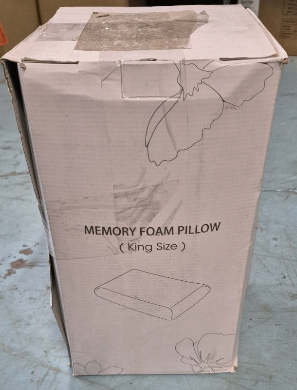 As New King Size Gel Memory Foam Pillow 35 x 16 x 5"