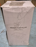 As New King Size Gel Memory Foam Pillow 35 x 16 x 5"