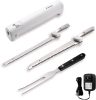 New CUSHORE Professional Cordless Rechargeable Easy-Slice Electric Knife w Reciprocating Stainless Steel Blades for Carving Meats, Poultry, Bread | Bonus Serving Fork | Retails for $84.99! - 2