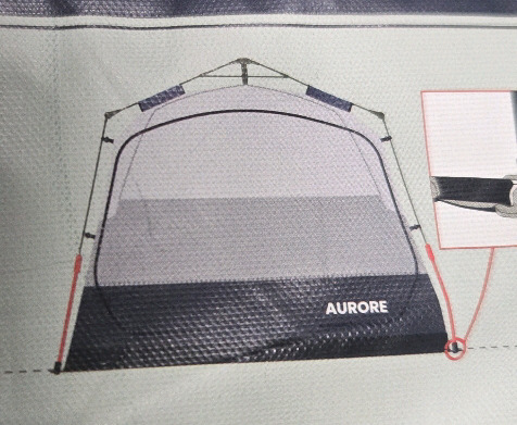 As Is |5ft x 7ft Aurore Sports Pop Up Tent