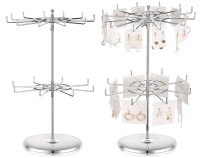 New | Wesiti 2 Pcs Metal Display Rack 2 Tier Spinner Display Stand | See Photos For Measurements
