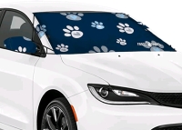 AS New FrostGuard Vortex | Full-Coverage Car Windshield Cover for Ice and Snow, Standard Size (Puppy Paws) - Wiper Blade + Side Mirror Covers- 59x41" Retails for $56
