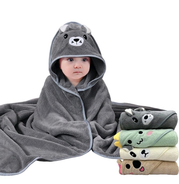 4 New | Premium Hooded Baby Towels | Soft Baby Bath Towels with Hood for Babies