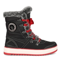 New Size 11 Med Width Women's AQUATHERM Mara Black/Red Winter Boots | Retails Over $150!