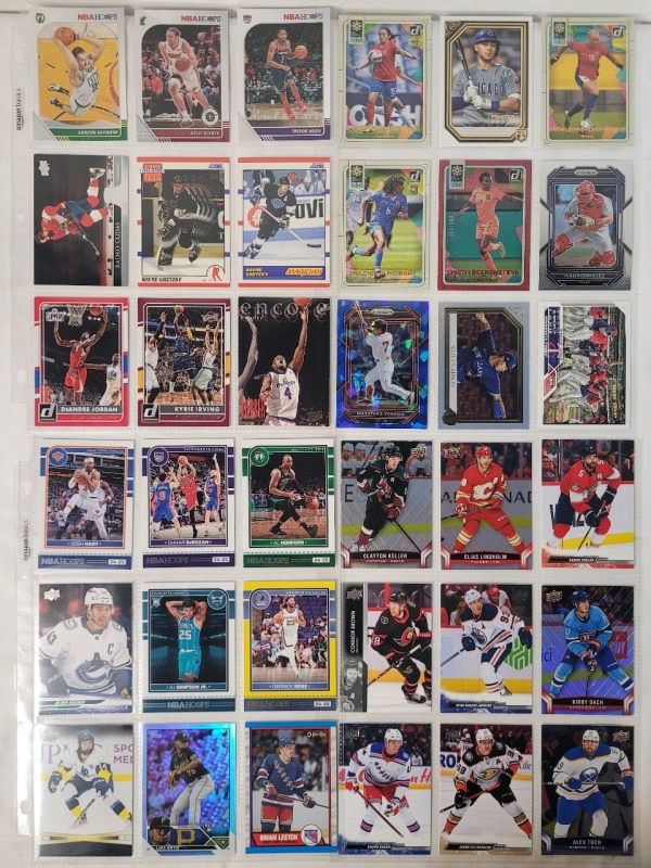 36 Multi-Sport Trading Card Singles . Basketball , Hockey , Baseball , Soccer