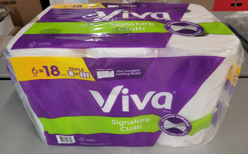 New - 6-Pack VIVA Signature Cloth Towel Rolls .