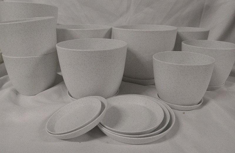 10 New in Box | Multiple Sized Ranging From 4" to 7" Planters w/ Matching Saucers
