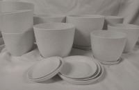 10 New in Box | Multiple Sized Ranging From 4" to 7" Planters w/ Matching Saucers