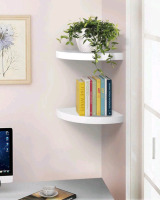 As New | 16" Modern Corner Shelves