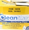 New Club Pack CLEANITIZE Bleach-Free Cleaning and Disinfecting Wipes : Citrus Fruit Scent : 6 Packs &times; 72ct ea / Each Wipe 7" &times; 7" - 4