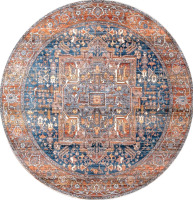 New | 3' x 5' Oval Nuloom Harriet Vintage Medallion Fringe Area Rug