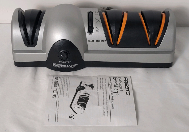 Presto Professional Eversharp 3-Stage Electric Knife Sharpener .