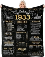 New "Back in 1933" Minky Throw Blanket - 60" &times; 50"