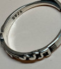 S925 Music Note Ring Five-Line Music Score Ring Simple Design Stamped Adjustable - 4