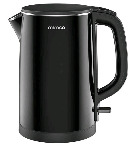 New | Miroco Electric Kettle: Black | Product Dimensions: 8.6 inches (Length) x 6.6 inches (Width) x 9.4 inches (Height)