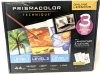 New PRISMACOLOR Technique 3 Art Lessons in 1 : 44ct Landscape & Nature Drawing Set