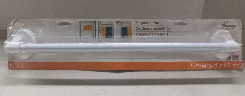 New | Kenney 16"-28" Magnetic Rod for Fridges, Washers and More