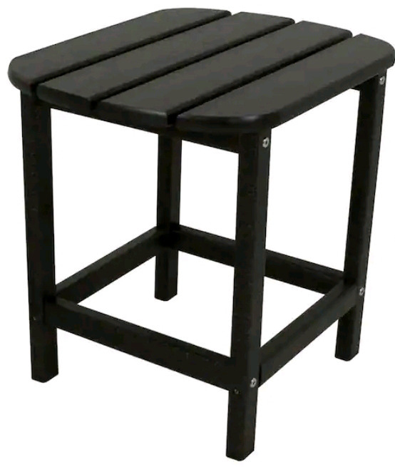 New in Box | TRYZS 18" Appears to be Mahogany Wood End Table: Black | *Retails 80*