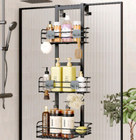 New in Box | Niefiti 3 Teir Hanging Bathroom Storage: Black | *Retails Over $50*