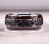 10mm Stainless Steel Gear Ring Dome Polished Sequin Inlay Size 7
