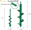 New in Box VUDECO 2-Piece Auger Spiral Drill Bits for Planting 11.8" &times; 3.15" / 8.7" &times; 1.57" | Retails Over $50! - 2