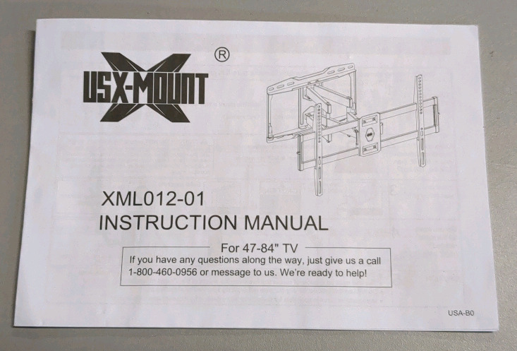 As Is USX-Mount Full Motion TV Wall Mount