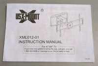 As Is USX-Mount Full Motion TV Wall Mount