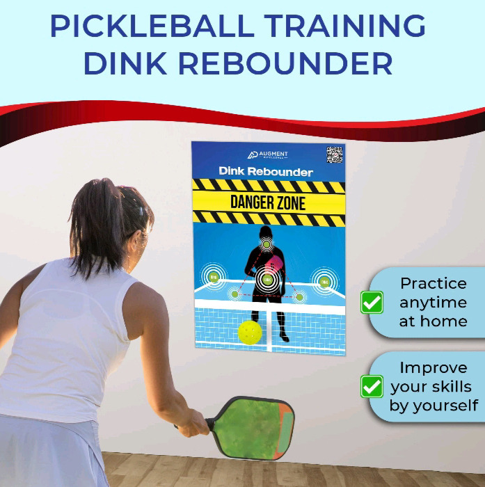 New in Box | Augument Pickle Ball Dink Rebounder Training Wall Mat | Sticks to all Flat Surfaces | See Photos For Measurements | *Retails $80*