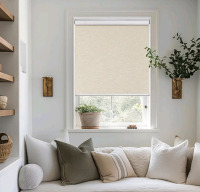 New | ChrisDowa Cordless Blind: Beige | Measures 46" x 72"