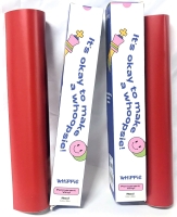 2 New Rolls WHIPPIE Red Permanent Vinyl - 12" &times; 96" ea