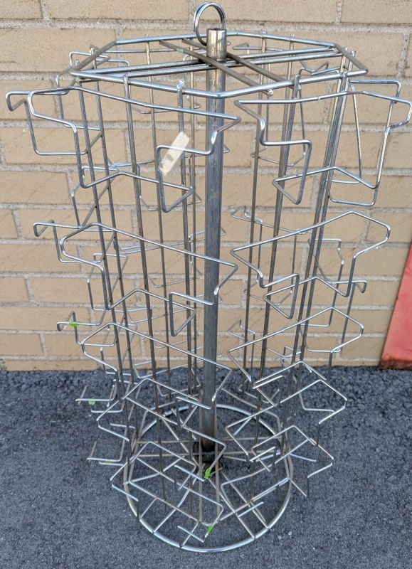 Rotating Countertop Postcard Rack. 26" Tall.