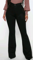 New | Size 13 Women's Deep in My Soul Flare Jeans Black