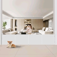 New Upgrade 200" Retractable Baby Gate Extra Wide - Height 41" Model SH20.006C Retails fir $119