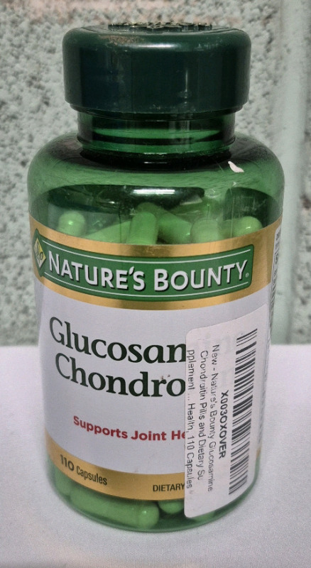 New Supplement Nature's Bounty 110 Capsules Glucosamine Chondroitin - Supports Joints Exp 02/2026
